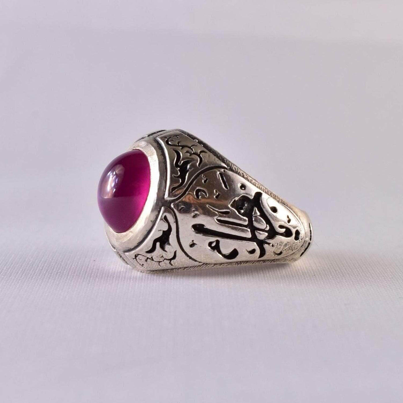 Handmade Ruby Rings | AlAliGems | Ruby Vintage Ring Red Real Ruby Stone | US Size 11 - Al Ali Gems