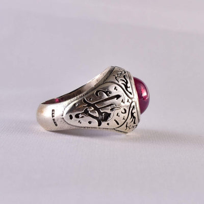 Handmade Ruby Rings | AlAliGems | Ruby Vintage Ring Red Real Ruby Stone | US Size 11 - Al Ali Gems