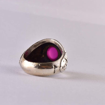 Handmade Ruby Rings | AlAliGems | Ruby Vintage Ring Red Real Ruby Stone | US Size 11 - Al Ali Gems