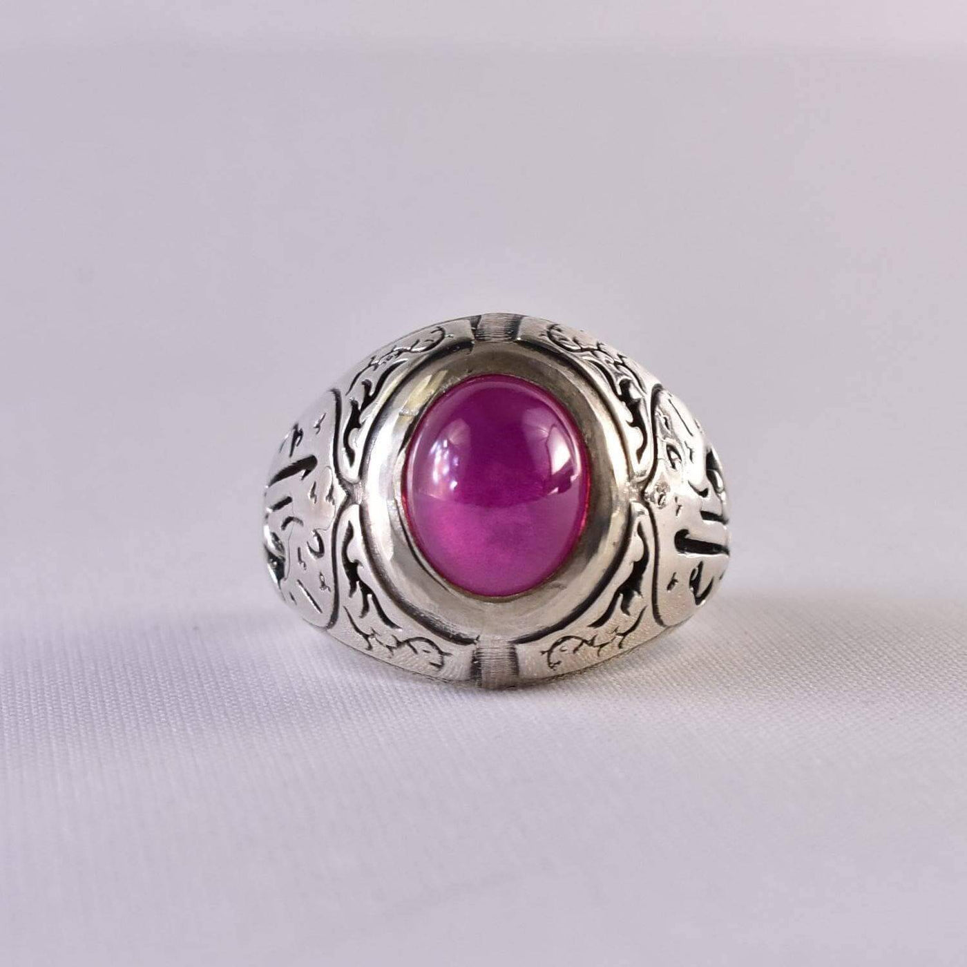 Handmade Ruby Rings | AlAliGems | Ruby Vintage Ring Red Real Ruby Stone | US Size 11 - Al Ali Gems