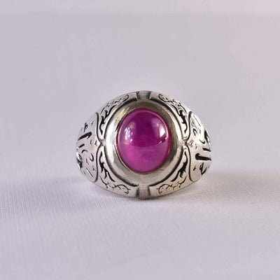 Handmade Ruby Rings | AlAliGems | Ruby Vintage Ring Red Real Ruby Stone | US Size 11 - Al Ali Gems