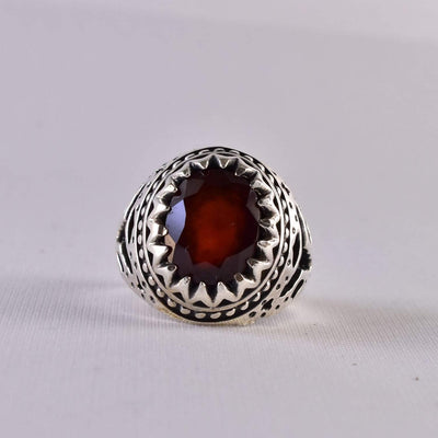 Handmade Ruby Rings | AlAliGems | Ruby Vintage Ring Red Real Ruby Stone | US Size 9.5 - Al Ali Gems