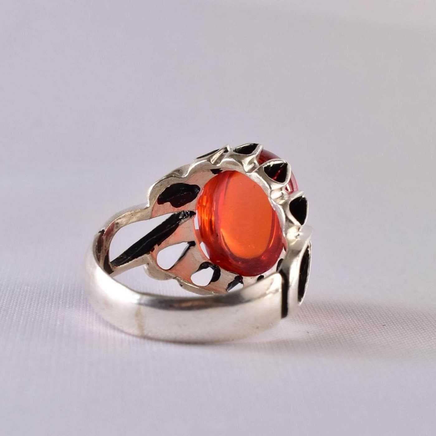 Handmade Ruby Rings | AlAliGems | Ruby Vintage Ring Red Ruby Stone | US Size 10 - Al Ali Gems