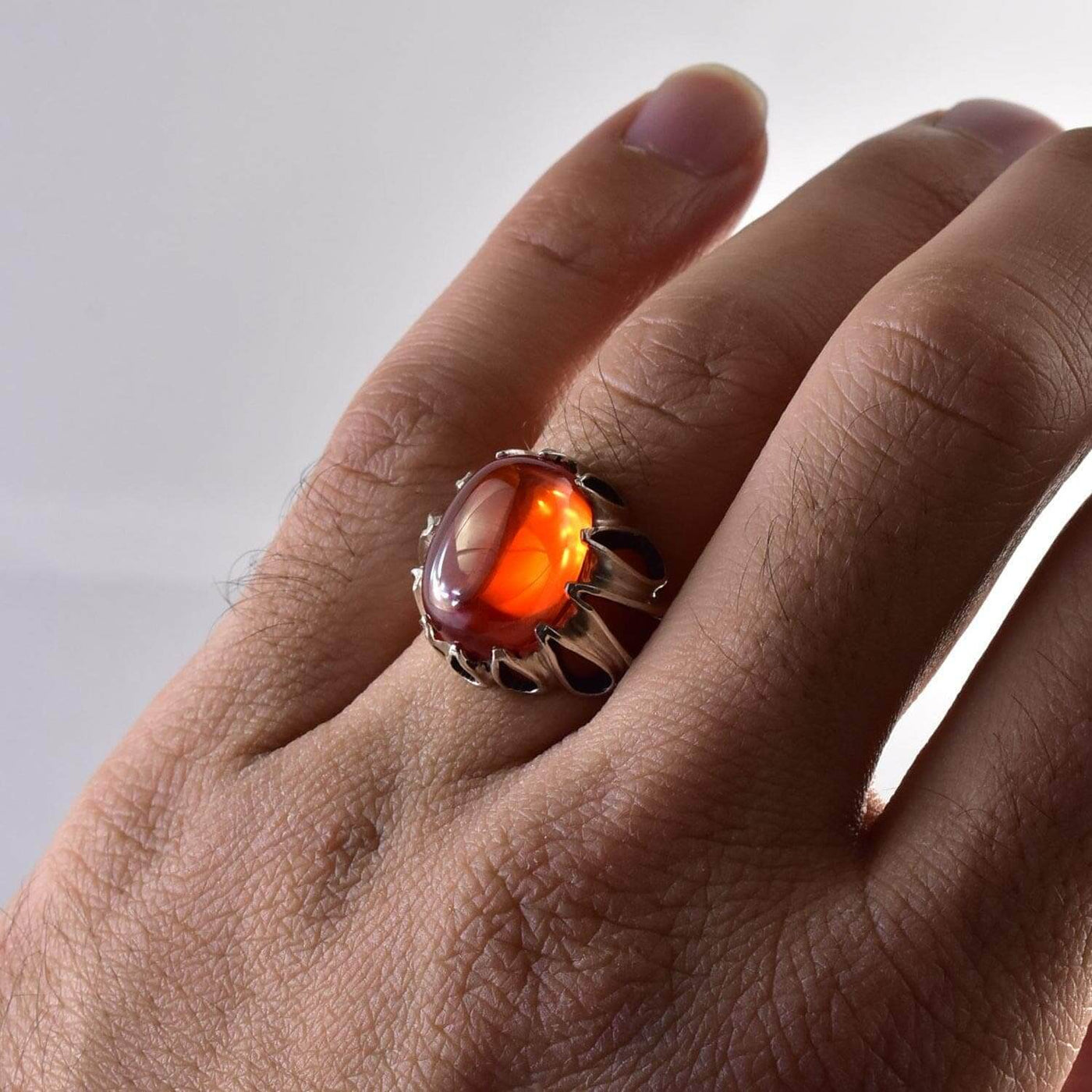Handmade Ruby Rings | AlAliGems | Ruby Vintage Ring Red Ruby Stone | US Size 10 - Al Ali Gems