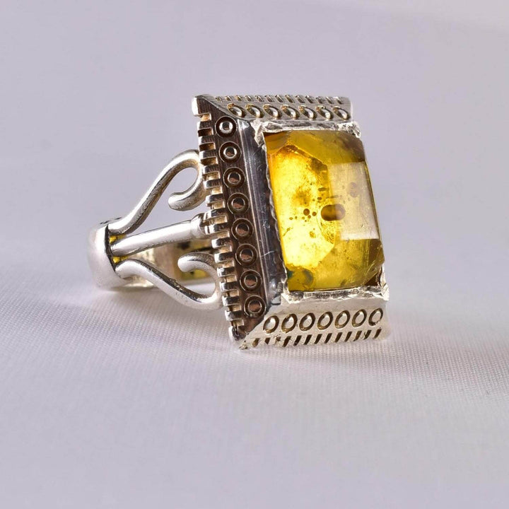 Statement Amber Ring - Al Ali Gems