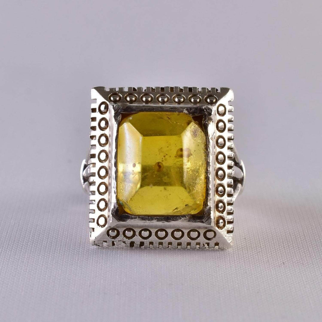 Statement Amber Ring - Al Ali Gems