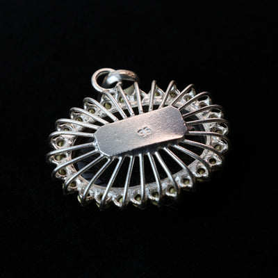 Oval Black Yemeni Aqeeq Stone Pendant (Ya Hay Ya Qayoom) - Al Ali Gems