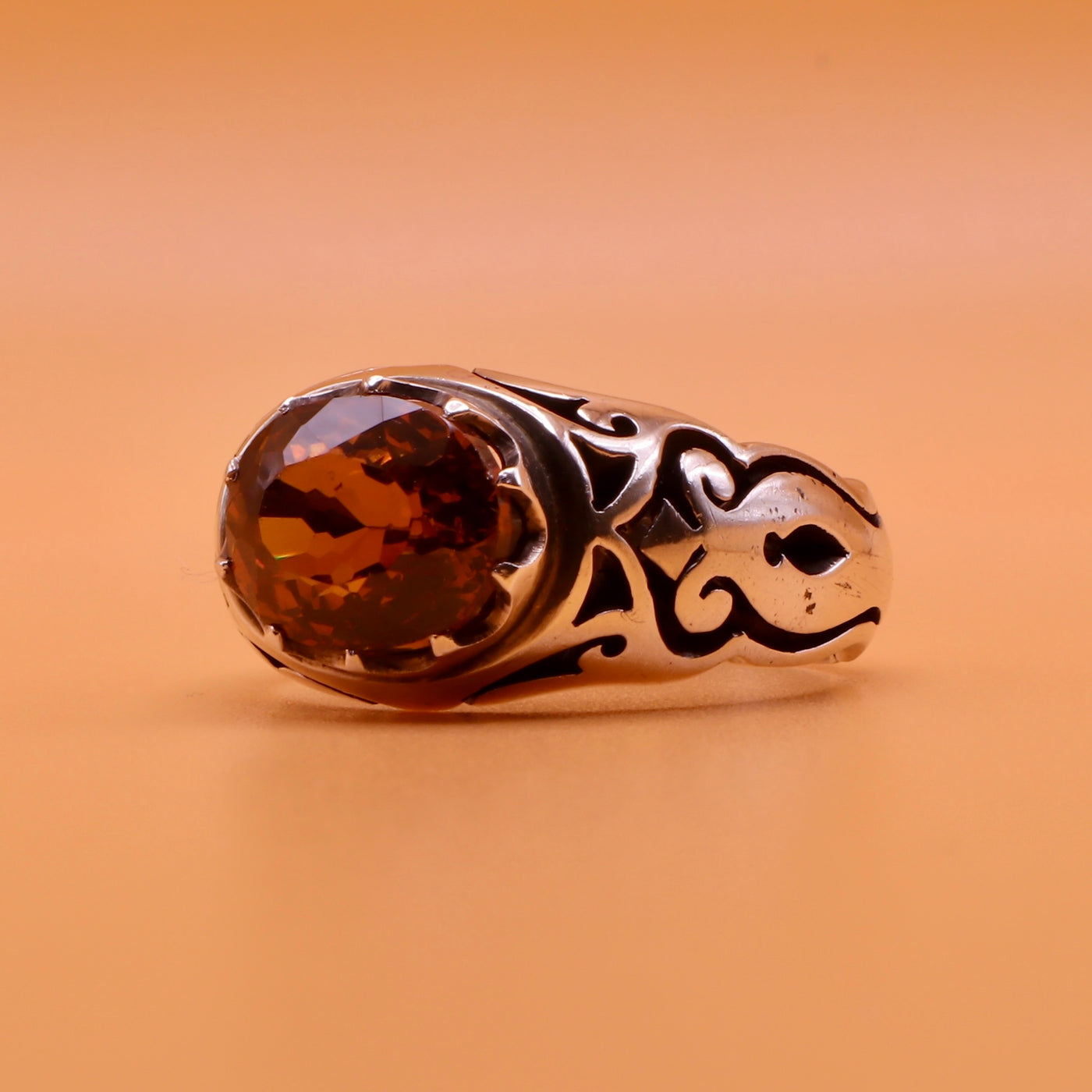 Handmade Silver Ring For Men | Alexandrite Ring | AlAliGems | Color Changing Ring | US Size 10.75 - Al Ali Gems