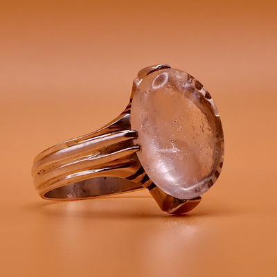 Oval Dur Al Najaf Stone Ring | خاتم در النجف الاصلي | Genuine Dur E Najaf Stone Ring⁩ | US Size 11 - Al Ali Gems