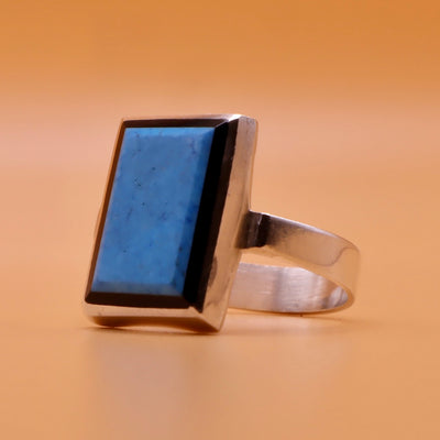 Aqeeq and Feroza Ring | Hirz Jawad Inside | Real Nyshapur Turquoise Stone US Size 10 - Al Ali Gems