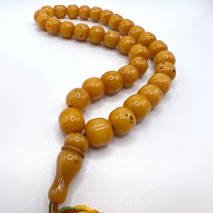 Antique Amber Sandalos Bakelite Tasbih مسكي انتيك سندلس - AlAliGems