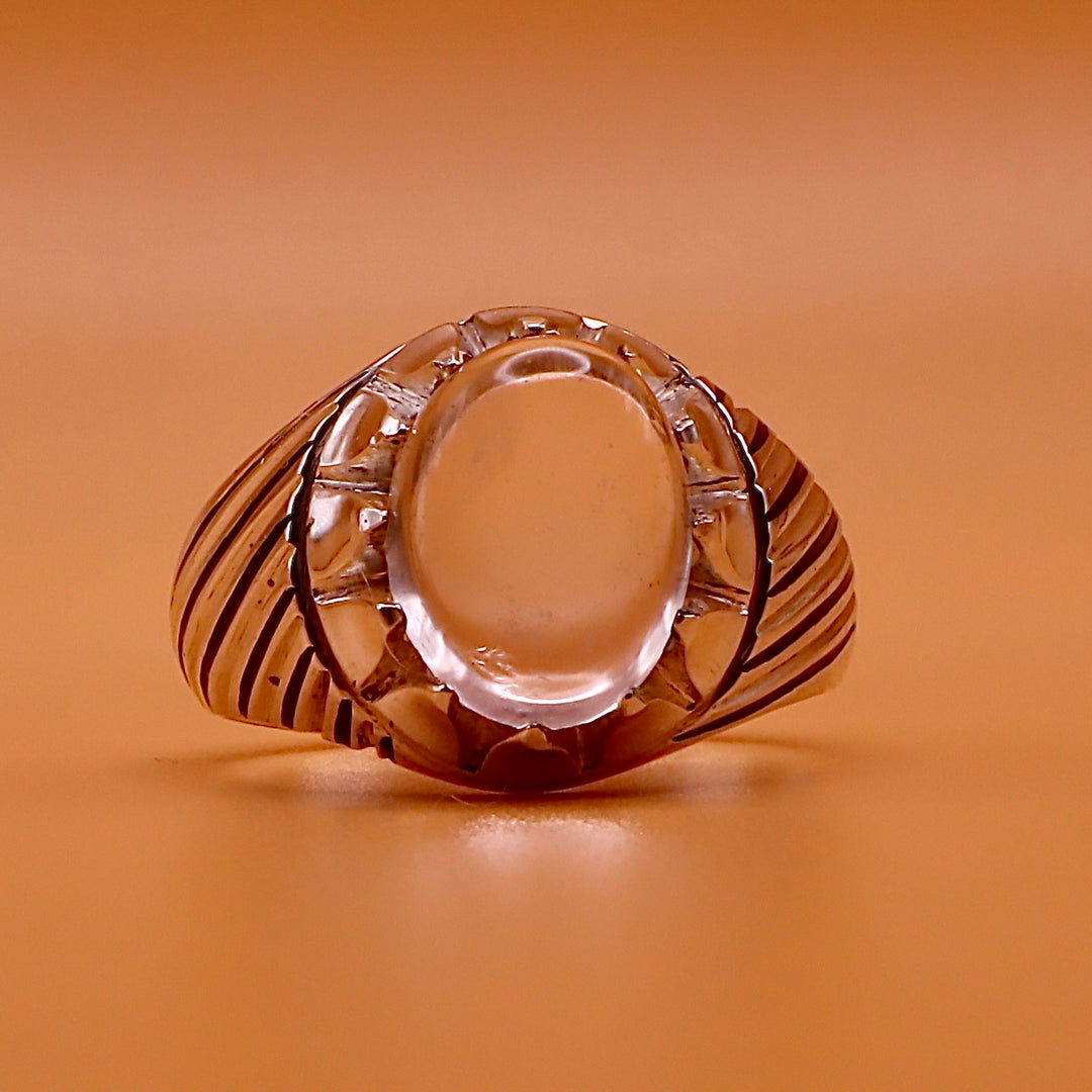 Oval Dur Al Najaf Stone Ring | خاتم در النجف الاصلي | Genuine Dur E Najaf Stone Ring⁩⁩⁩⁩ | US Size 8.75 - Al Ali Gems