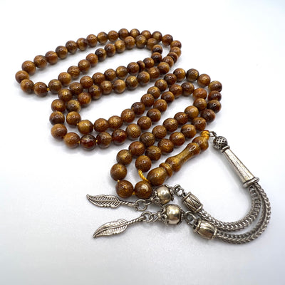 Gold Coral 99 Beads | مسبحة يسر Yusr Tasbih - Al Ali Gems