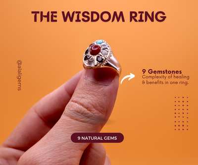 Multi Stone Sterling Silver - The Wisdom Ring (خاتم ألحكمة) - AlAliGems