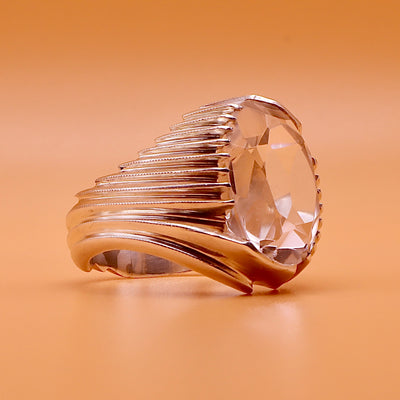 Oval Diamond Cut Dur Al Najaf Stone Ring | خاتم در النجف الاصلي | US Size 10.5 - Al Ali Gems