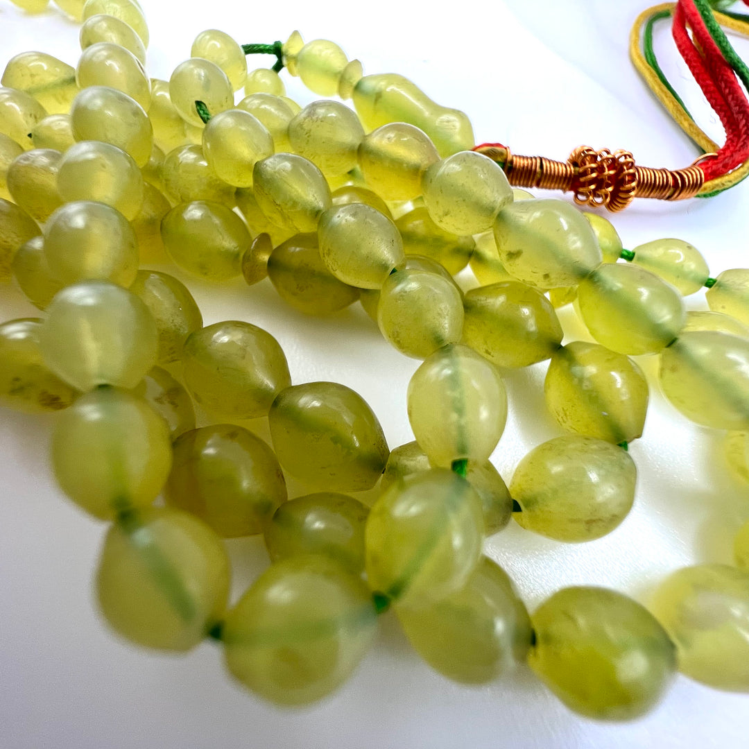 Light Green Shah Maghsoud Tasbih 99 Beads - Al Ali Gems