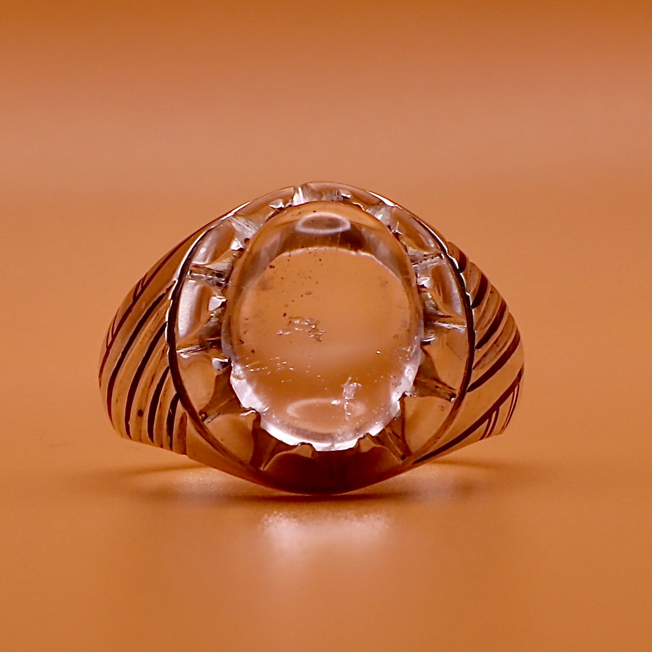 Round Dur Al Najaf Stone Ring | خاتم در النجف الاصلي | Genuine Dur E Najaf Stone Ring⁩⁩⁩⁩⁩ | US Size 8 - Al Ali Gems