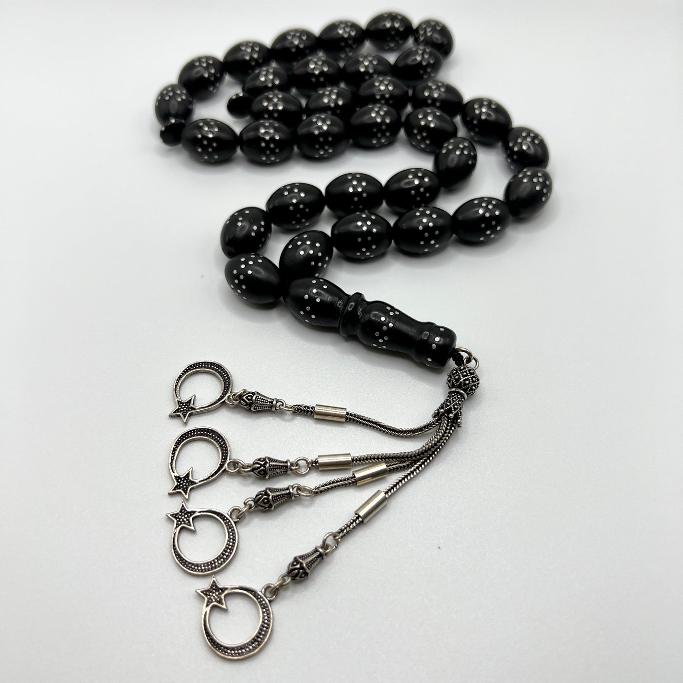Oval Cut Yusur Tasbih 33 Beads / مسبحة يسر⁩ - Al Ali Gems