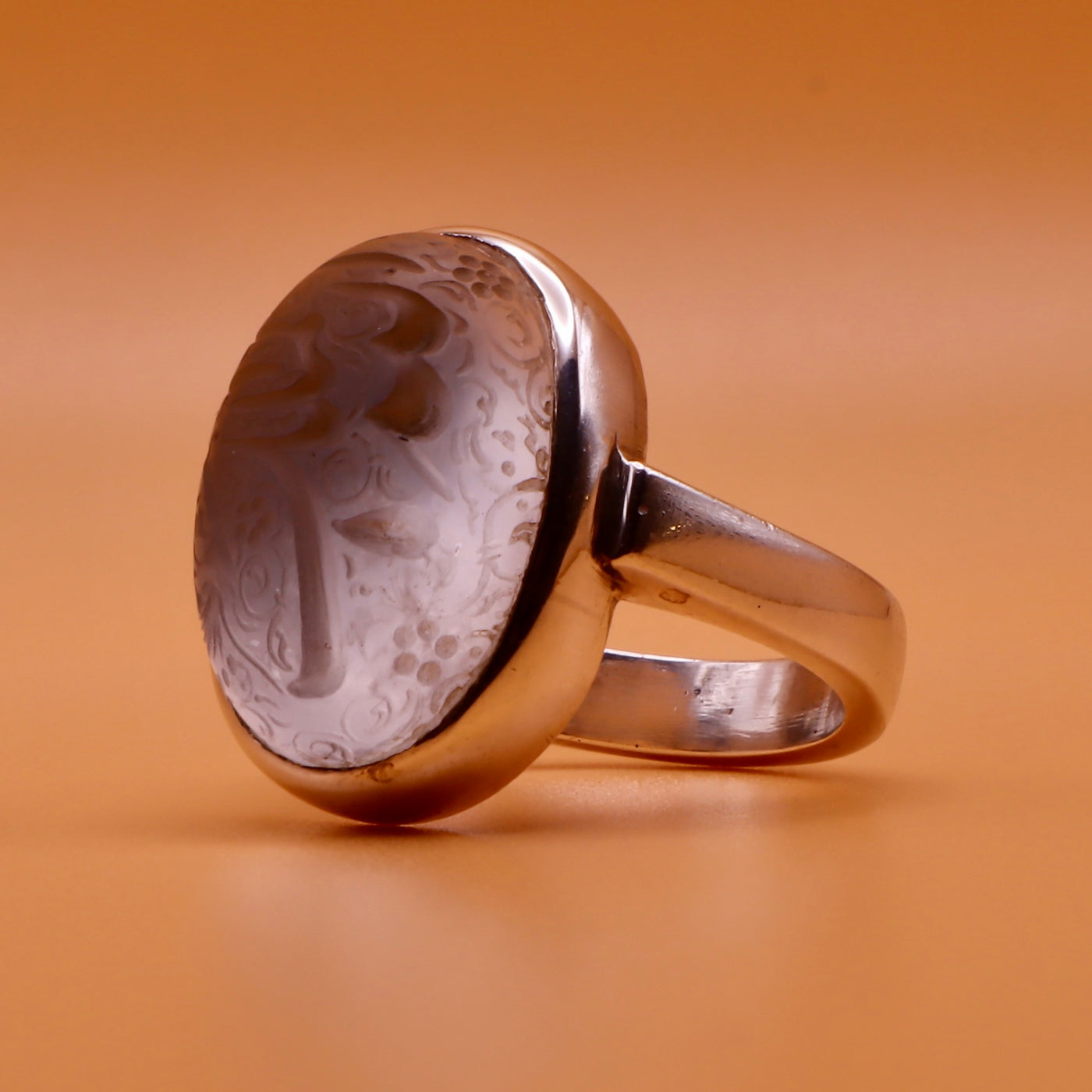 Allah Al-Malik Engraved Dur Najaf Ring | خاتم در النجف الاصلي | Genuine Dur E Najaf Stone Ring | الله الملك | US Size 10.5 - Al Ali Gems