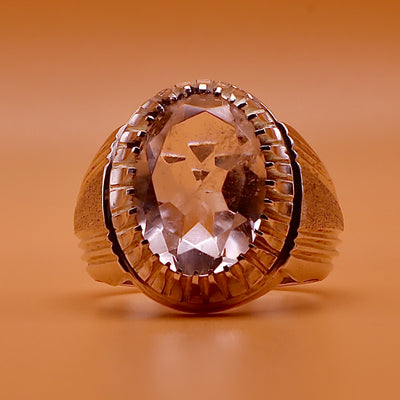 Oval Diamond Cut Dur Al Najaf Stone Ring | خاتم در النجف الاصلي | US Size 9.5⁩ - Al Ali Gems