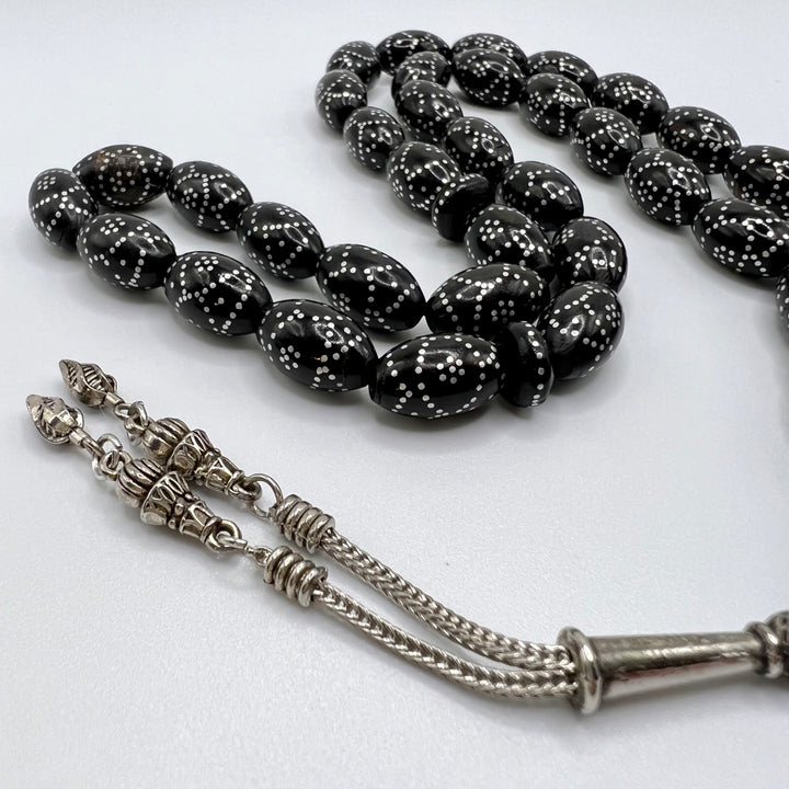 Black Coral 33 Beads | مسبحة يسر Genuine Yusr Tasbih Yusr Beads Yusur Tasbih Yusur Beads - Al Ali Gems