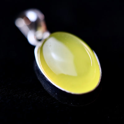 Yellow Aqeeq Pendant Engraved with Sharaf Al Shams - AlAliGems