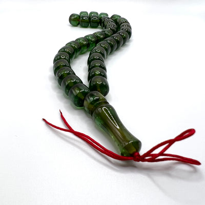 Olive Bakelite Tasbih Prayer Beads / سبحة بكلايت زيتوني - AlAliGems