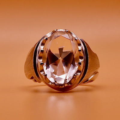 Oval Diamond Cut Dur Al Najaf Stone Ring | خاتم در النجف الاصلي | US Size 9.5⁩⁩ - Al Ali Gems