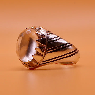 Oval Dur Al Najaf Stone Ring | خاتم در النجف الاصلي | Genuine Dur E Najaf Stone Ring⁩⁩⁩ | US Size 8.75 - Al Ali Gems