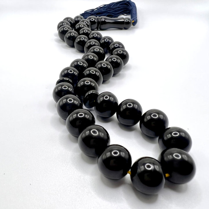 Dark Blue Sandalos Bakelite Tasbih سندلس بكلايت ازرق غامق⁩⁩⁩⁩ - AlAliGems