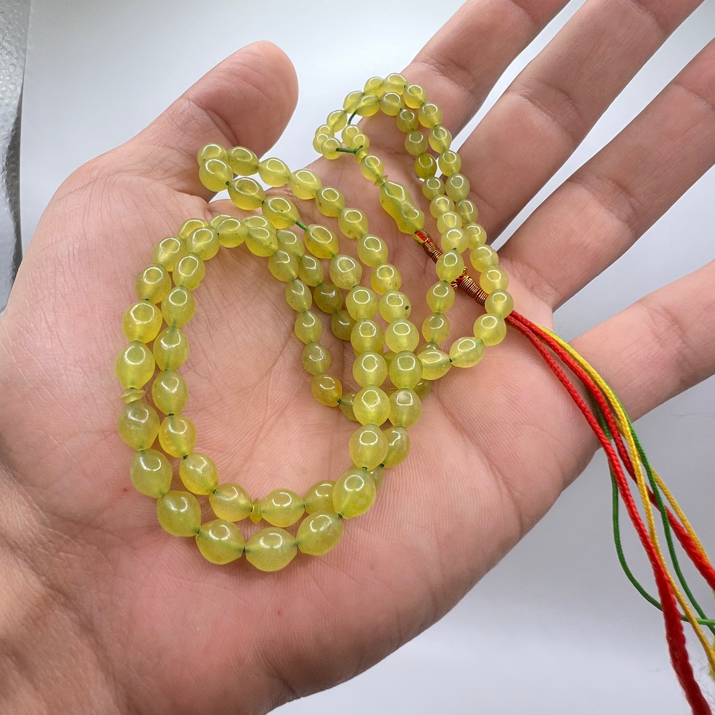 Light Green Shah Maghsoud Tasbih 99 Beads - Al Ali Gems