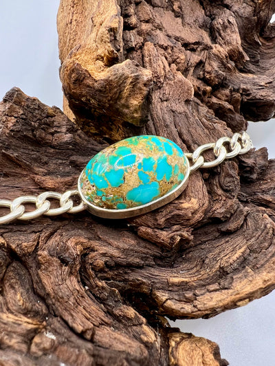 Iranian Turquoise Feroza Bracelet | Nishapuri feroza bracelet - Al Ali Gems