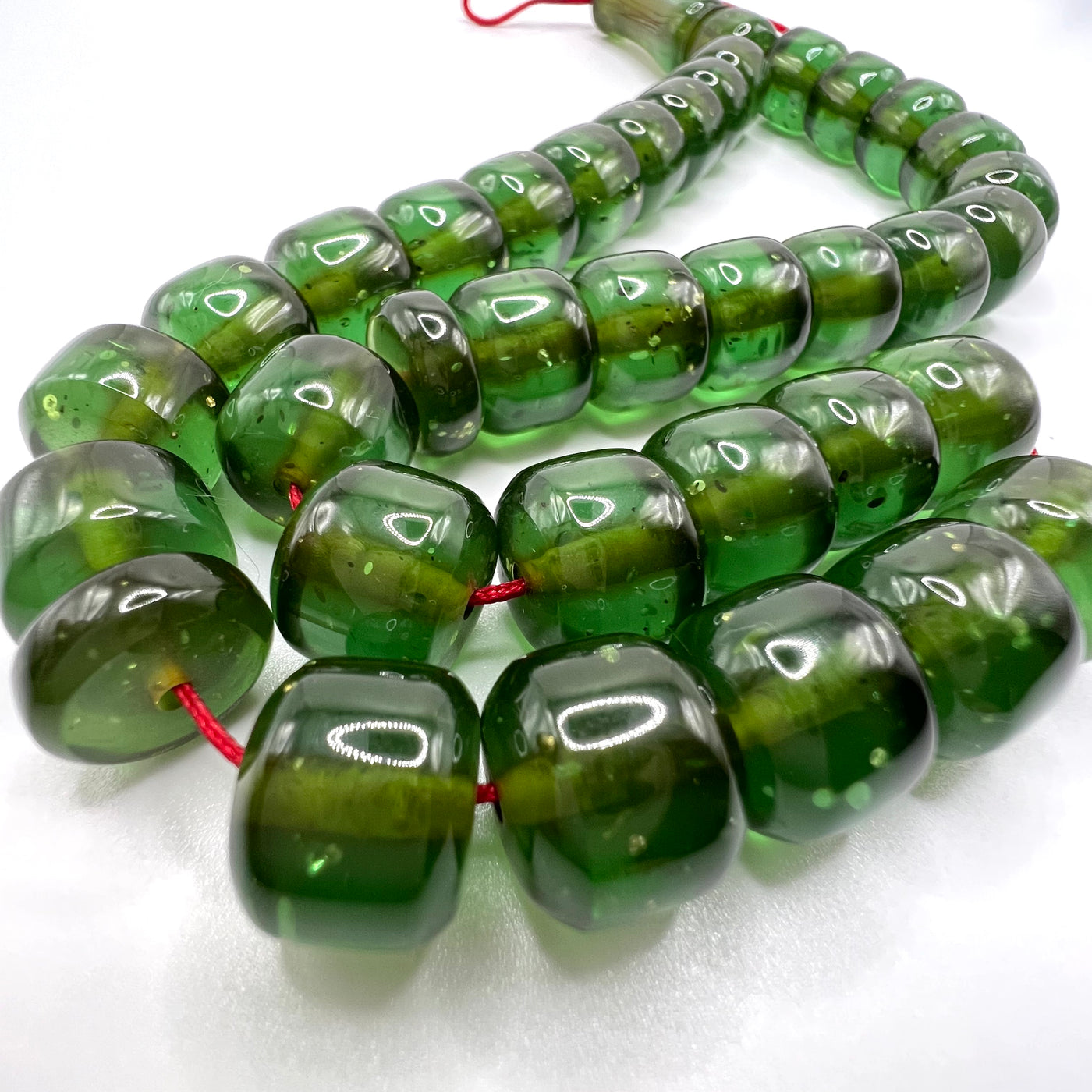 Olive Bakelite Tasbih Prayer Beads / سبحة بكلايت زيتوني - AlAliGems