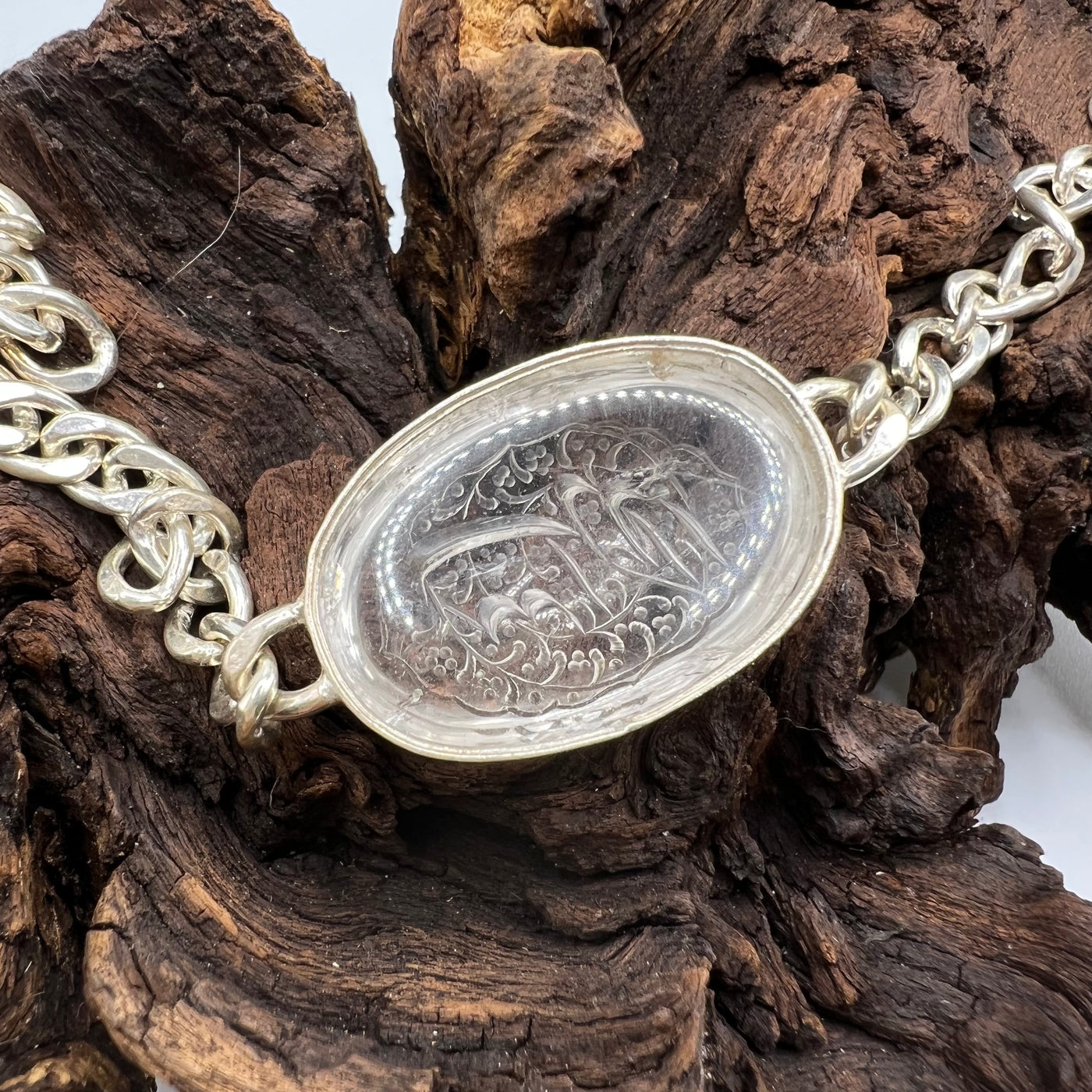 Allah Al-Malik Dur Al Najaf Stone Bracelet | Engraved Dur e Najaf Stone - AlAliGems