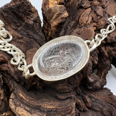 Allah Al-Malik Dur Al Najaf Stone Bracelet | Engraved Dur e Najaf Stone - AlAliGems