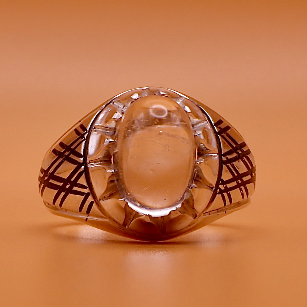 Oval Dur Al Najaf Stone Ring | خاتم در النجف الاصلي | Genuine Dur E Najaf Stone Ring⁩⁩ | US Size 9.75 - Al Ali Gems