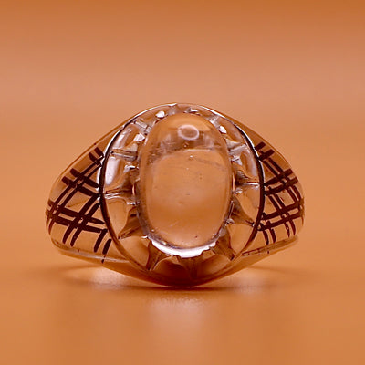 Oval Dur Al Najaf Stone Ring | خاتم در النجف الاصلي | Genuine Dur E Najaf Stone Ring⁩⁩ | US Size 9.75 - Al Ali Gems