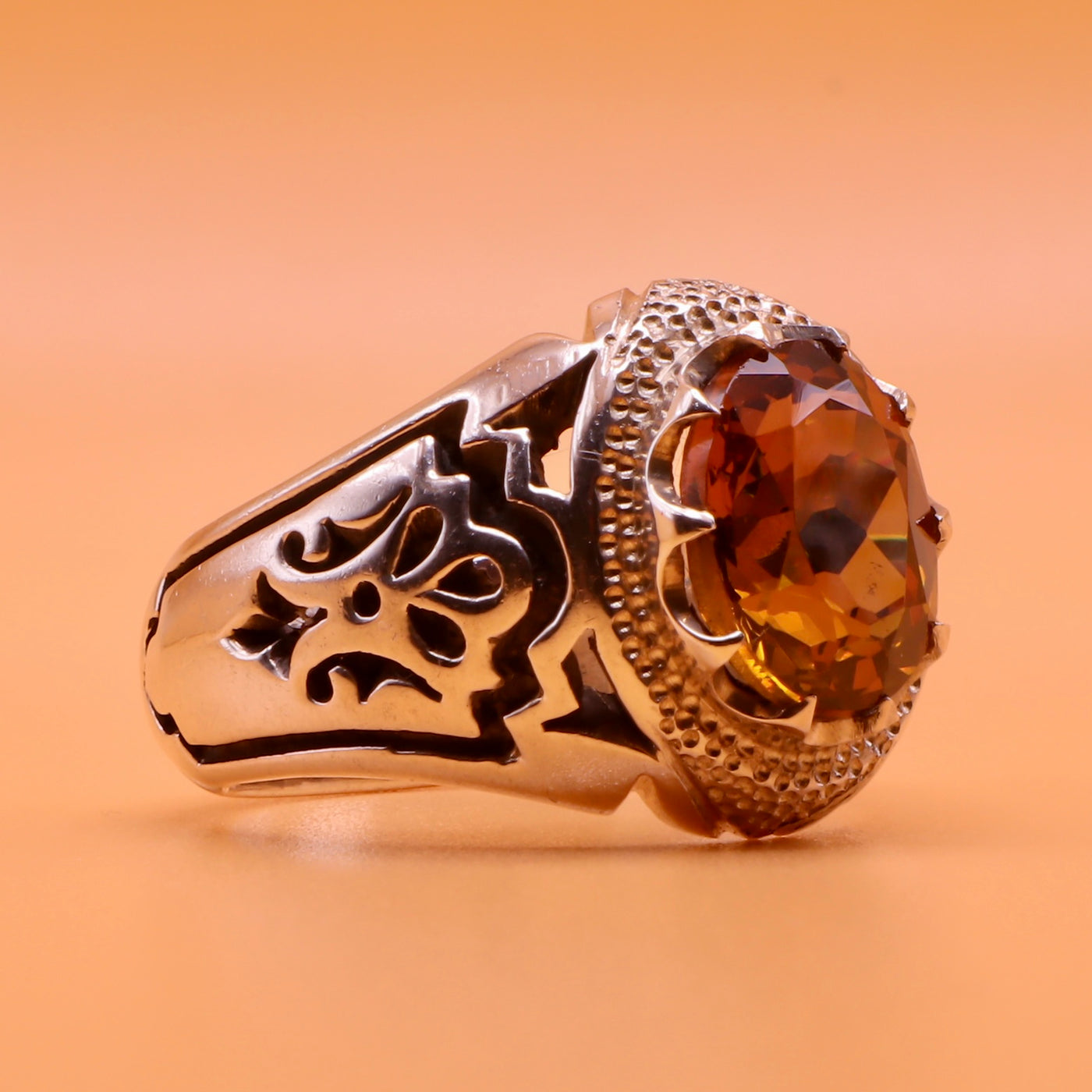 Handmade Silver Ring For Men | Alexandrite Ring | AlAliGems | Color Changing Ring | US Size 9.5 - Al Ali Gems