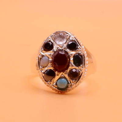 Multi Stone Sterling Silver - The Wisdom Ring (خاتم ألحكمة) - AlAliGems