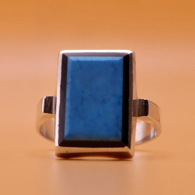 Aqeeq and Feroza Ring | Hirz Jawad Inside | Real Nyshapur Turquoise Stone US Size 10 - Al Ali Gems