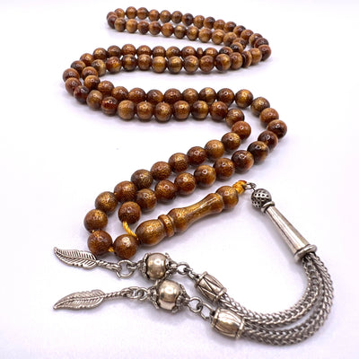 Gold Coral 99 Beads | مسبحة يسر Yusr Tasbih - Al Ali Gems