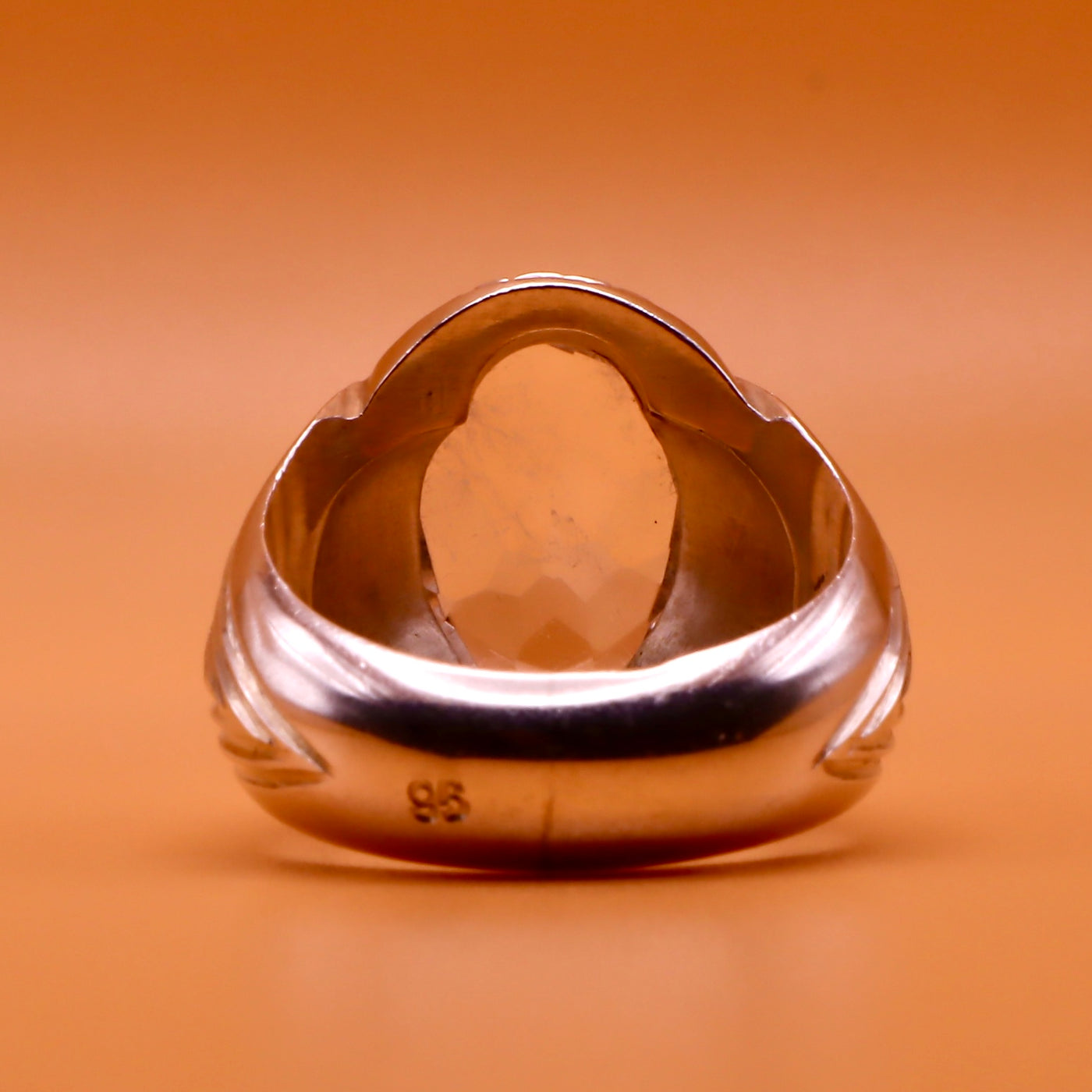 Oval Diamond Cut Dur Al Najaf Stone Ring | خاتم در النجف الاصلي | US Size 9.5⁩ - Al Ali Gems