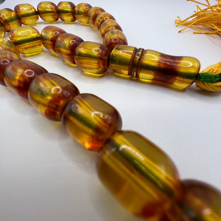 Honey Sandalos Bakelite Tasbih سندلس بكلايت عسلي⁩⁩ - AlAliGems