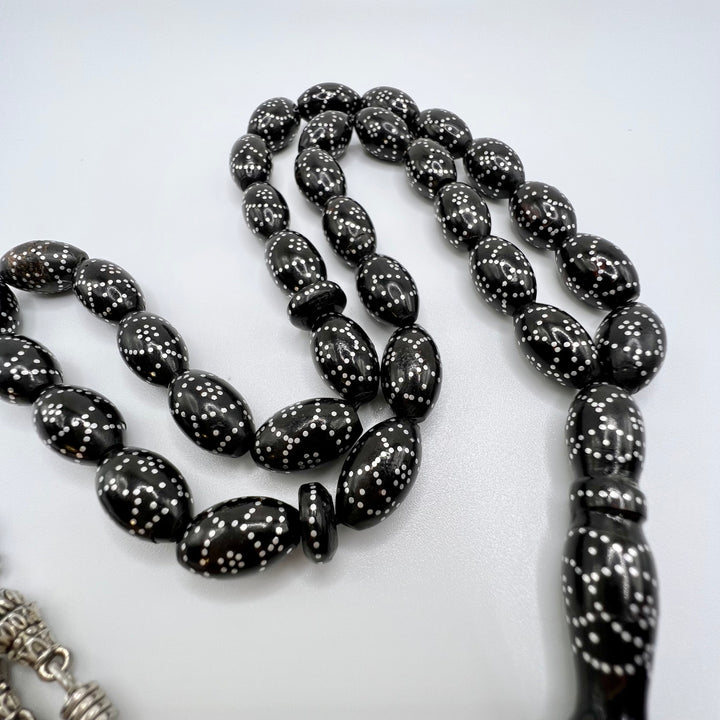 Black Coral 33 Beads | مسبحة يسر Genuine Yusr Tasbih Yusr Beads Yusur Tasbih Yusur Beads - Al Ali Gems