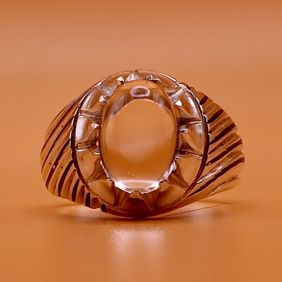 Round Dur Al Najaf Stone Ring | خاتم در النجف الاصلي | Genuine Dur E Najaf Stone Ring⁩⁩⁩⁩⁩⁩ | US Size: 8 - Al Ali Gems
