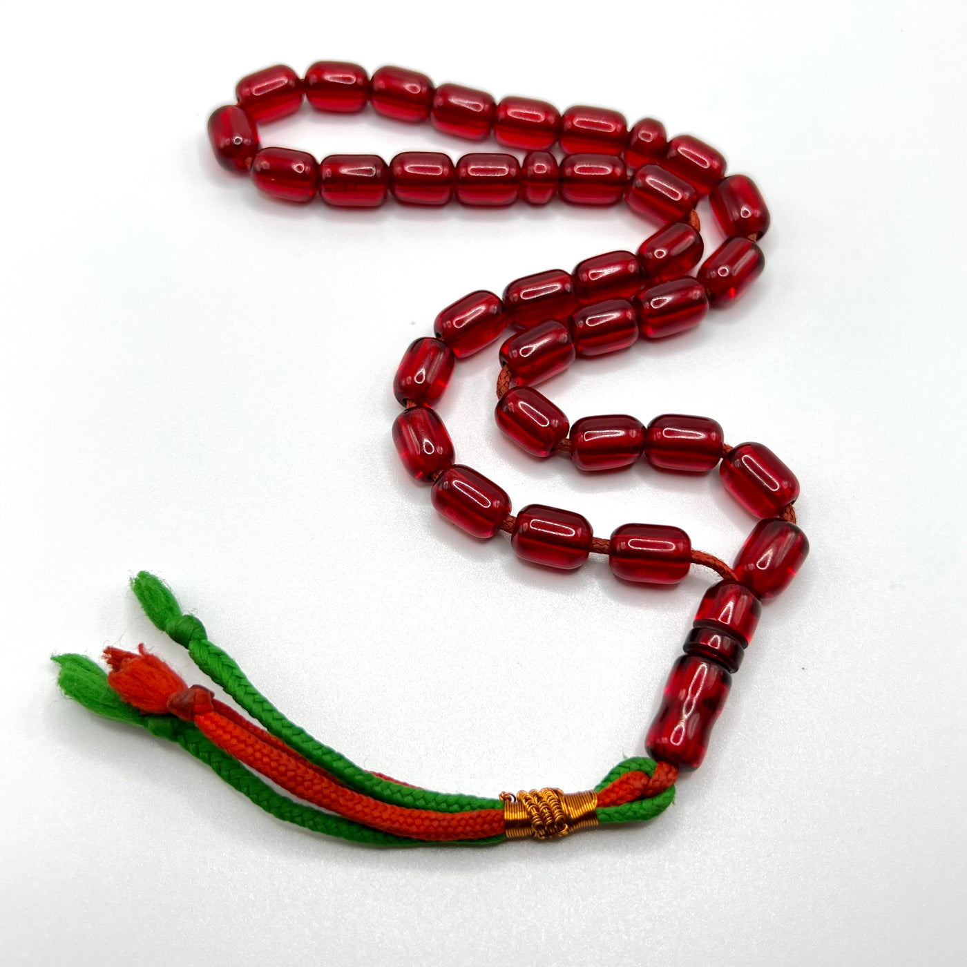 Red Bakelite Tasbih Sandalos Tasbih سبحة بكلايت الماني احمر⁩ - Al Ali Gems