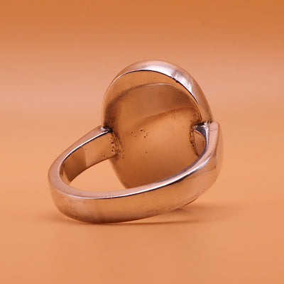 Allah Al-Malik Engraved Dur Najaf Ring | خاتم در النجف الاصلي | Genuine Dur E Najaf Stone Ring | الله الملك | US Size 10.5 - Al Ali Gems