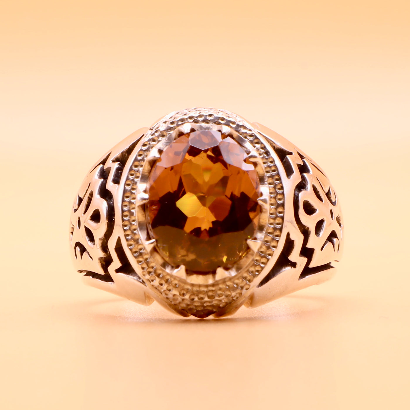 Handmade Silver Ring For Men | Alexandrite Ring | AlAliGems | Color Changing Ring | US Size 9.5 - Al Ali Gems