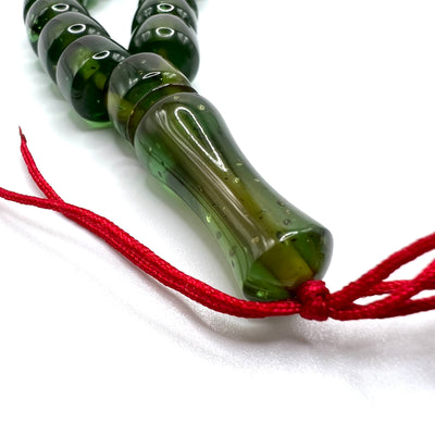 Olive Bakelite Tasbih Prayer Beads / سبحة بكلايت زيتوني - AlAliGems