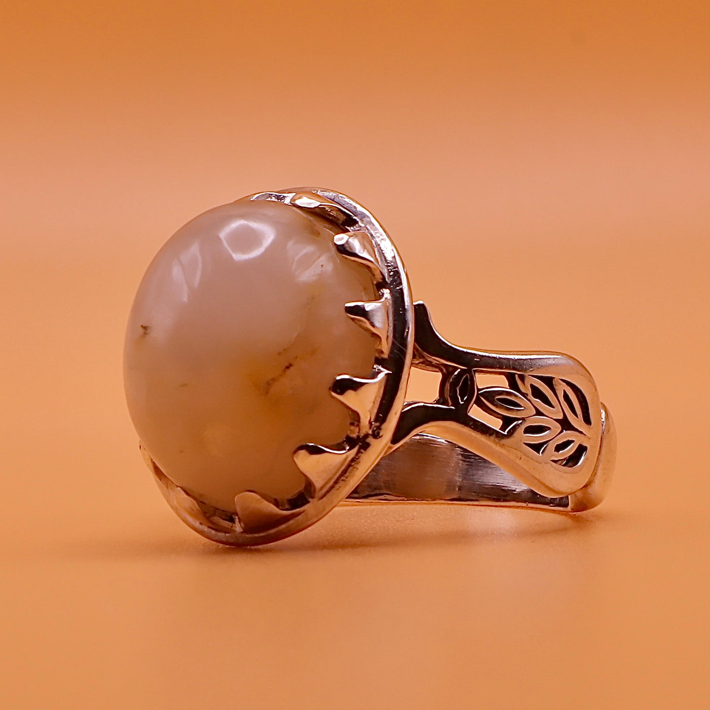 Rare Dur e Najaf Ring Silver | خاتم در النجف الاصلي | Genuine Dur E Najaf Stone Ring | US Size 10 - Al Ali Gems